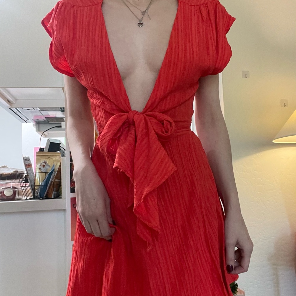 Elegant Red Women's Dress